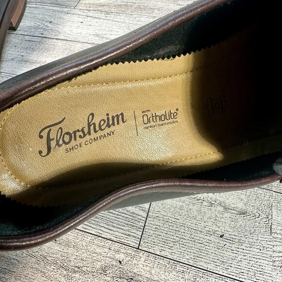 Florsheim Penny Loafers Shoes Mens Size 10.5 Black Leather Slip On Ortholite main image 12